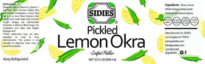 Pickled Lemon Okra 32 OZ