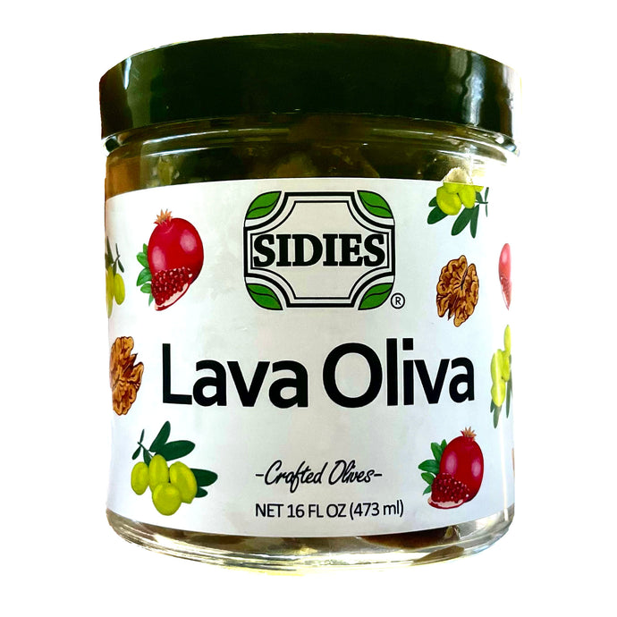 16 ounce jar of lava oliva